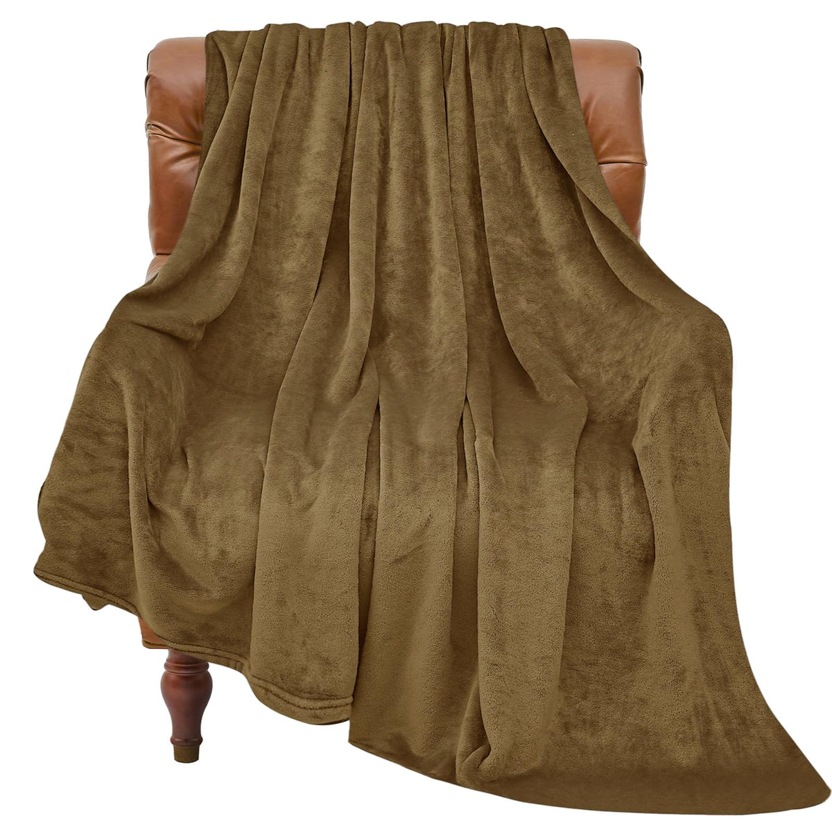 BEDELITE Fleece Blanket Soft Plush Throw for Couch Black 50"x60"