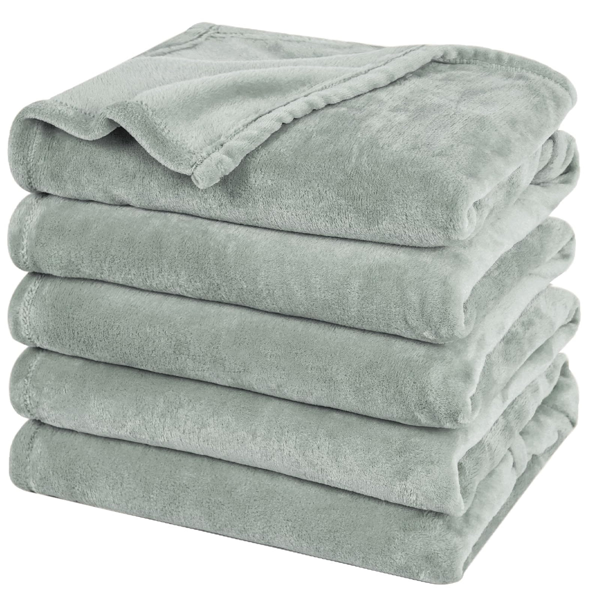 PHF Fleece Blanket King Size 108x90-300GSM Lightweight Airy Warmth, Khaki