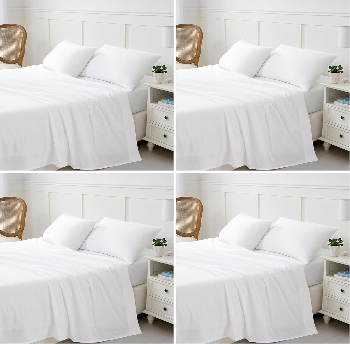 Luxury Twin XL Flat Sheet -100% Egyptian Cotton Fabric in Beutifull White Color, Size-70 x 102 Inch, High Thread Count