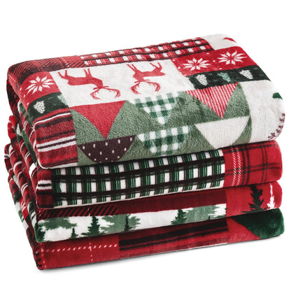 PHF Fleece Blanket King Size 108x90-300GSM Lightweight Airy Warmth, Khaki