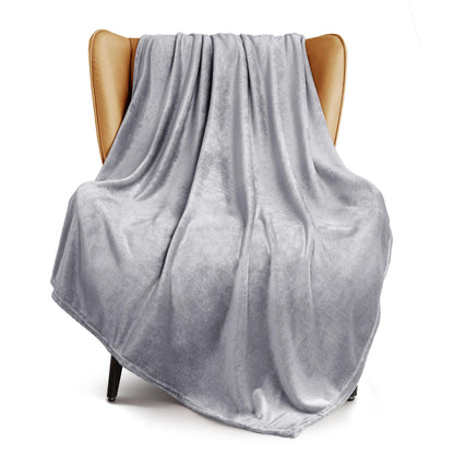 Exclusivo Mezcla Soft Large Fleece Throw Blanket for Couch, Forest Green