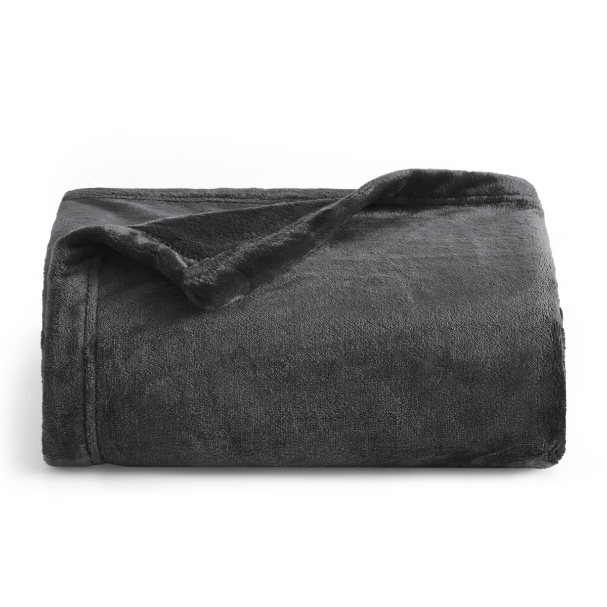Bedsure Soft Cozy Warm Fleece Bed Blanket Queen Size Navy 90"x90"