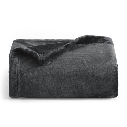 Bedsure Soft Cozy Warm Fleece Bed Blanket Queen Size Navy 90"x90"