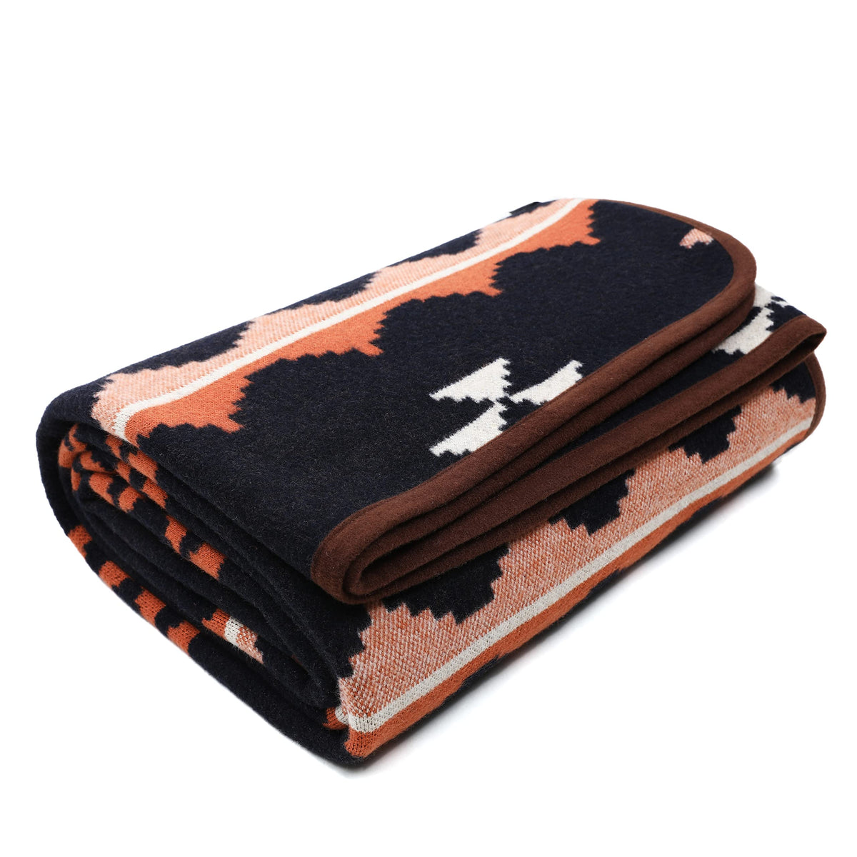 ACUSHLA Merino Wool Camping Blanket Warm Outdoor Travel Throw,Morocco Grey
