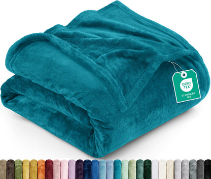 Utopia Bedding Ultra Soft Fleece Bed Blanket King Size Grey (90x102 Inches)