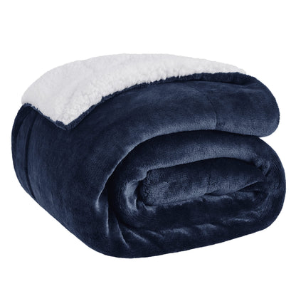 Bedsure GentleSoft Sherpa Fleece Queen Blankets for Bed, Non-Heated, Thick and Warm Throw for Women and Men, Soft Fuzzy Plush Comfort Queen Blanket for Winter, Grey, 90x90 Inches