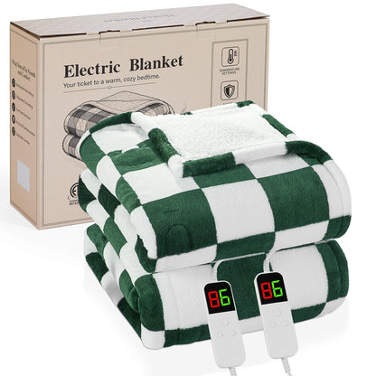 Pink Heated Blanket Electric Throw 50"X60", Heating Blanket Throw