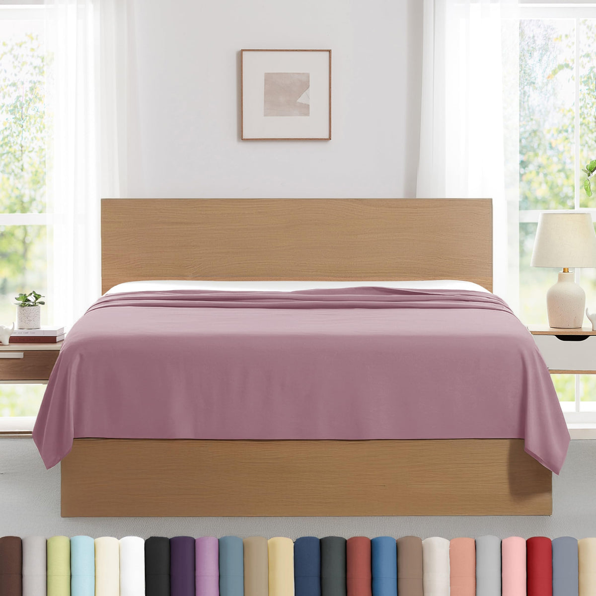 XL Oversized King Flat Sheet Only 132x110 California King Flat Sheet White