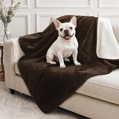 LOOBANI Waterproof Blanket for Bed, Soft Flannel Twin Bed Blanket 60" x 80"