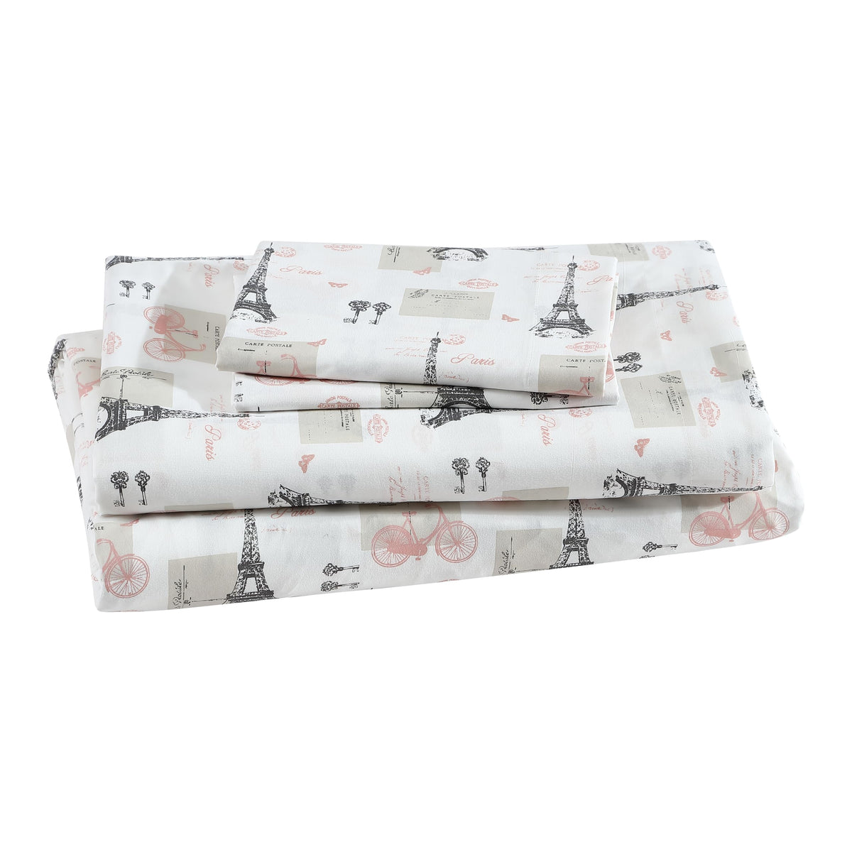 Printed Soft Microfiber Full 4-Piece Sheet Set, Zara Leopard