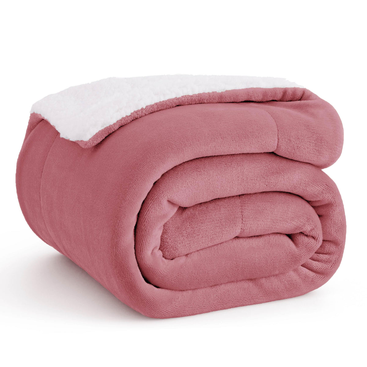 Bedsure GentleSoft Sherpa Fleece Queen Blankets for Bed, Non-Heated, Thick and Warm Throw for Women and Men, Soft Fuzzy Plush Comfort Queen Blanket for Winter, Grey, 90x90 Inches