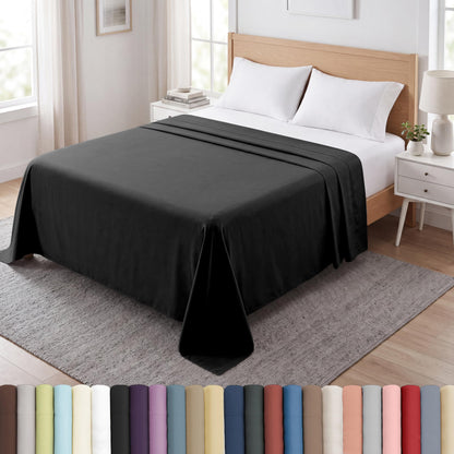 XL Oversized King Flat Sheet Only 132x110 California King Flat Sheet White