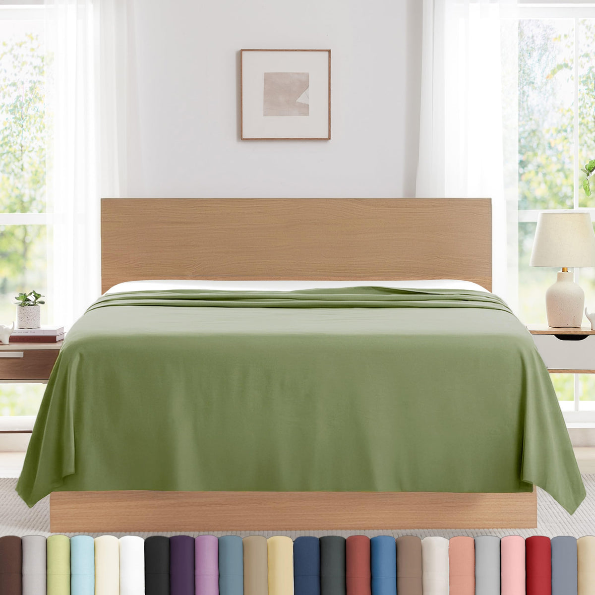 XL Oversized King Flat Sheet Only 132x110 California King Flat Sheet White