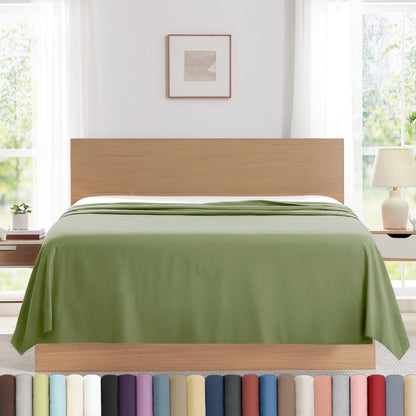 XL Oversized King Flat Sheet Only 132x110 California King Flat Sheet White