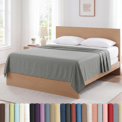 XL Oversized King Flat Sheet Only 132x110 California King Flat Sheet White