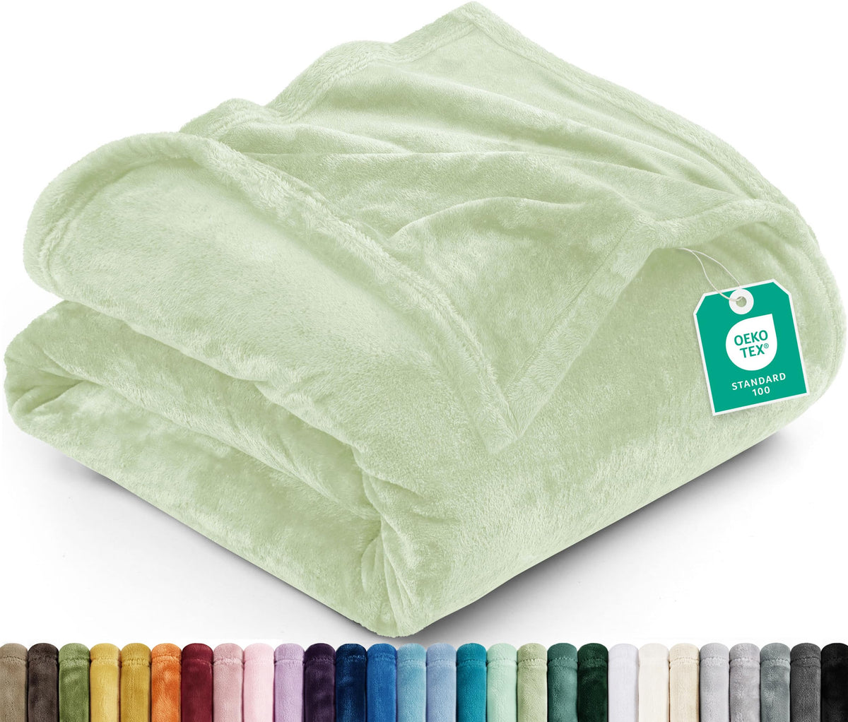 Utopia Bedding Ultra Soft Fleece Bed Blanket King Size Grey (90x102 Inches)
