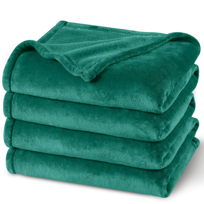 PHF Fleece Blanket King Size 108x90-300GSM Lightweight Airy Warmth, Khaki