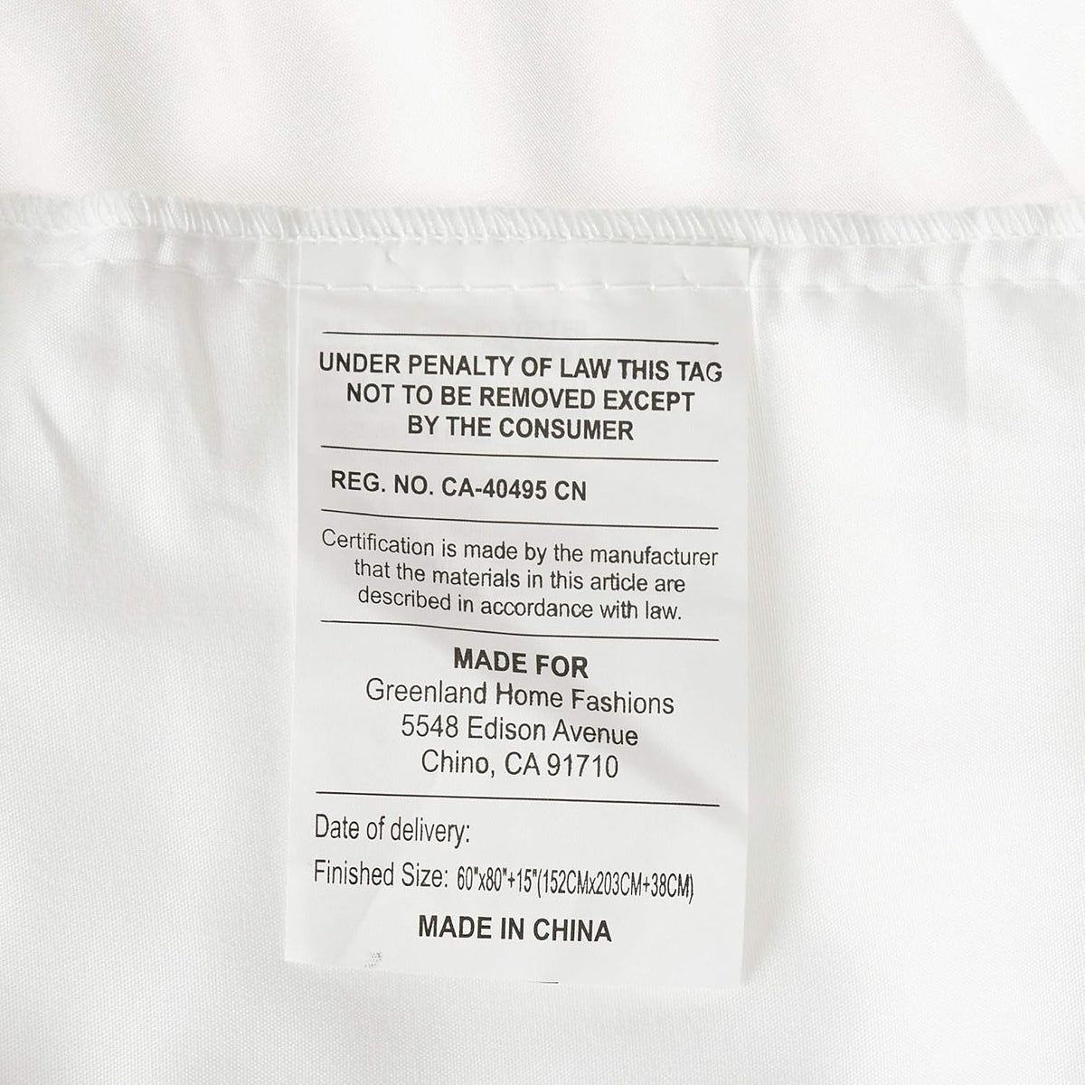 Greenland Home Fashions Cotton Voile Bed Skirt, Lined, White, Queen 18-inch L