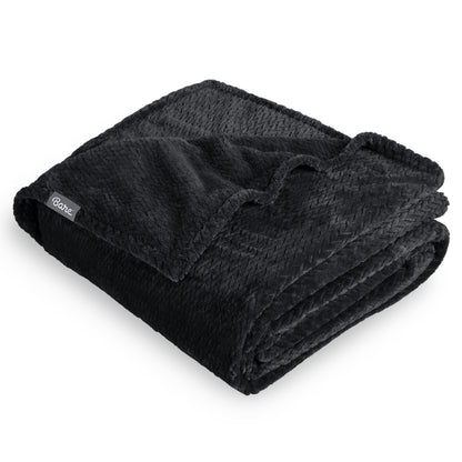 Bare Home Fleece Blanket Luxury Microplush (Full/Queen, Grey)