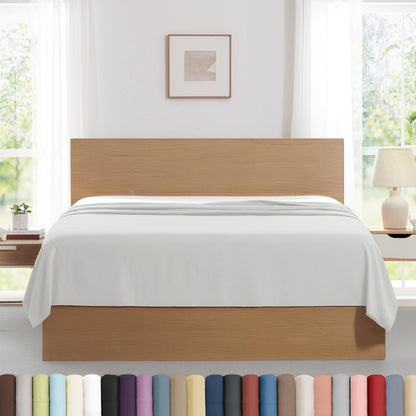 XL Oversized King Flat Sheet Only 132x110 California King Flat Sheet White