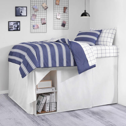 Nautica - King Size Cotton Twill Bed Skirt with Split Corners