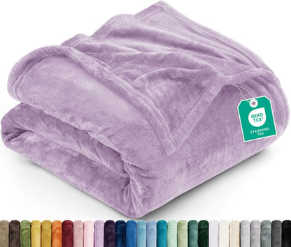 Utopia Bedding Ultra Soft Fleece Bed Blanket King Size Grey (90x102 Inches)