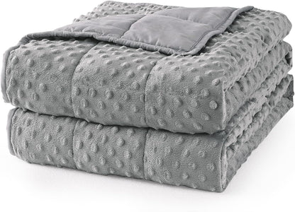 Mr. Sandman Cooling Weighted Blanket for Adults, Queen Size 15 lbs, 60″x80″