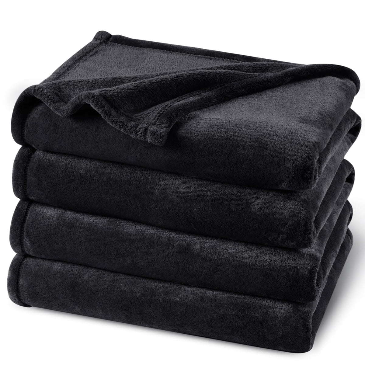 PHF Fleece Blanket King Size 108x90-300GSM Lightweight Airy Warmth, Khaki