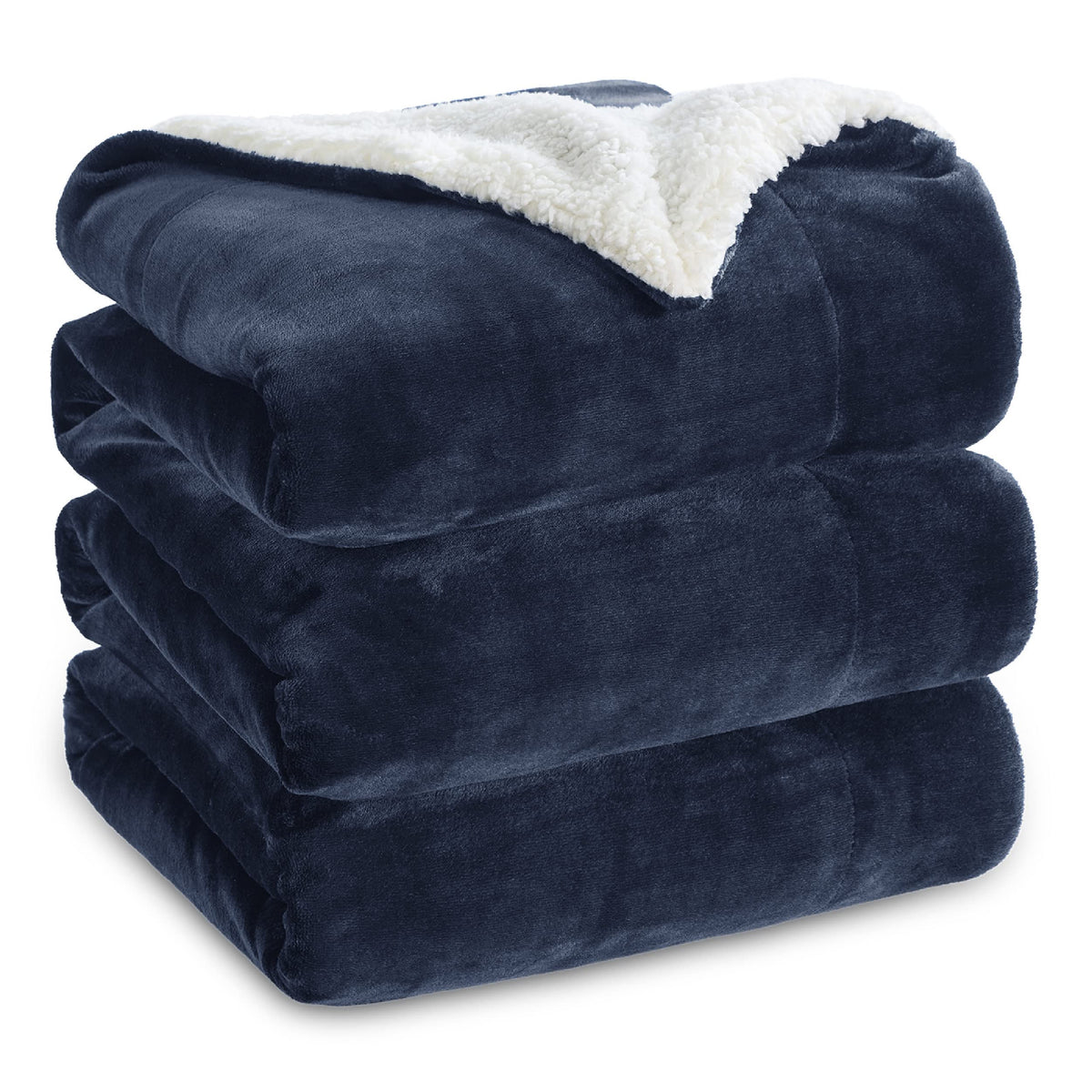 Bedsure GentleSoft Sherpa Fleece Queen Blankets for Bed, Non-Heated, Thick and Warm Throw for Women and Men, Soft Fuzzy Plush Comfort Queen Blanket for Winter, Grey, 90x90 Inches