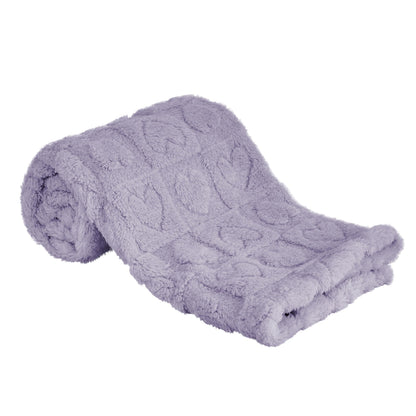 Yurhap Heart Baby Blanket, Love Plush Fleece Baby Blankets for Girls Boys