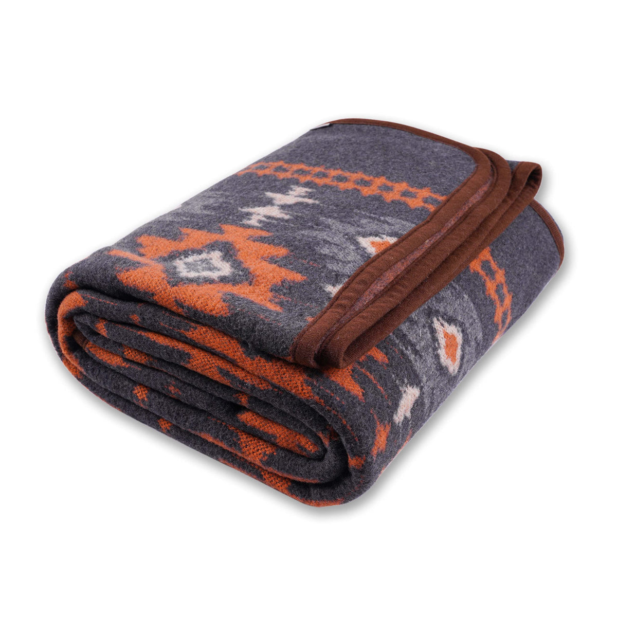 ACUSHLA Merino Wool Camping Blanket Warm Outdoor Travel Throw,Morocco Grey