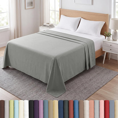 XL Oversized King Flat Sheet Only 132x110 California King Flat Sheet White