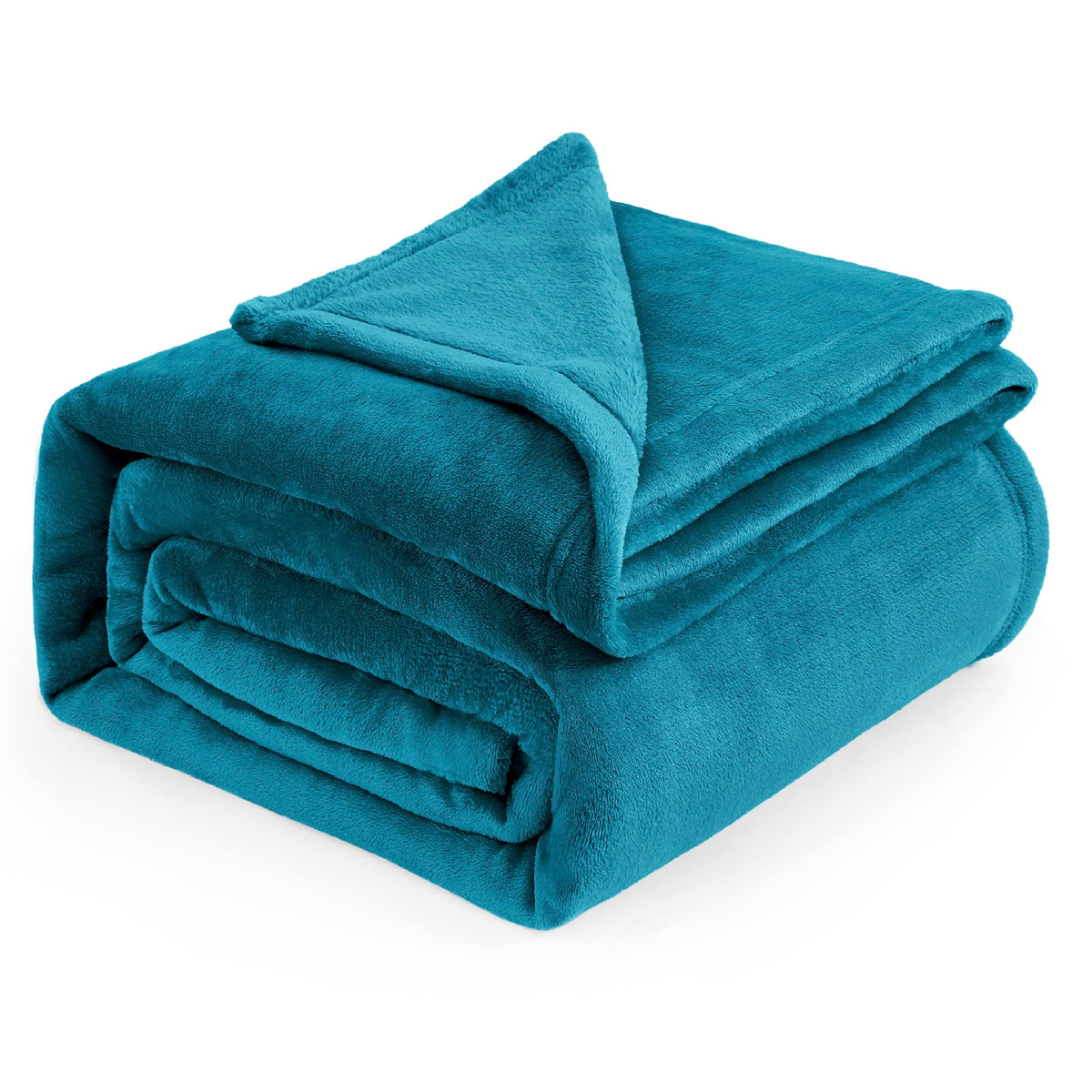 Bedsure Soft Cozy Warm Fleece Bed Blanket Queen Size Navy 90"x90"