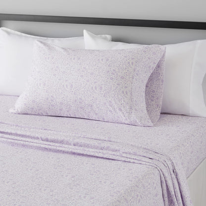 Amazon Basics Lightweight Breathable Wrinkle-Free Brushed Microfiber 3-Piece Bed Sheet Set with 14-Inch Deep Pockets, Twin, Bright White, Solid