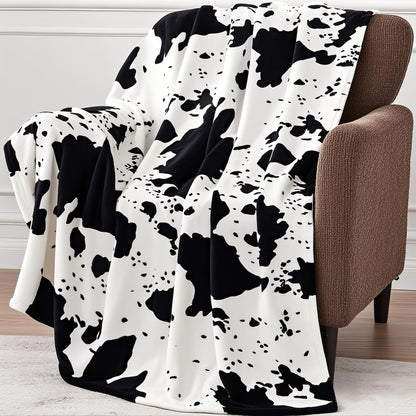 Edenleaf Leopard Print Blanket Fleece Throw for Bed Sofa Travel and Camping, Super Soft Cozy Fluffy Plush Cheetah Print Blanket for All Seasons 50"x60" (Dark Brown)