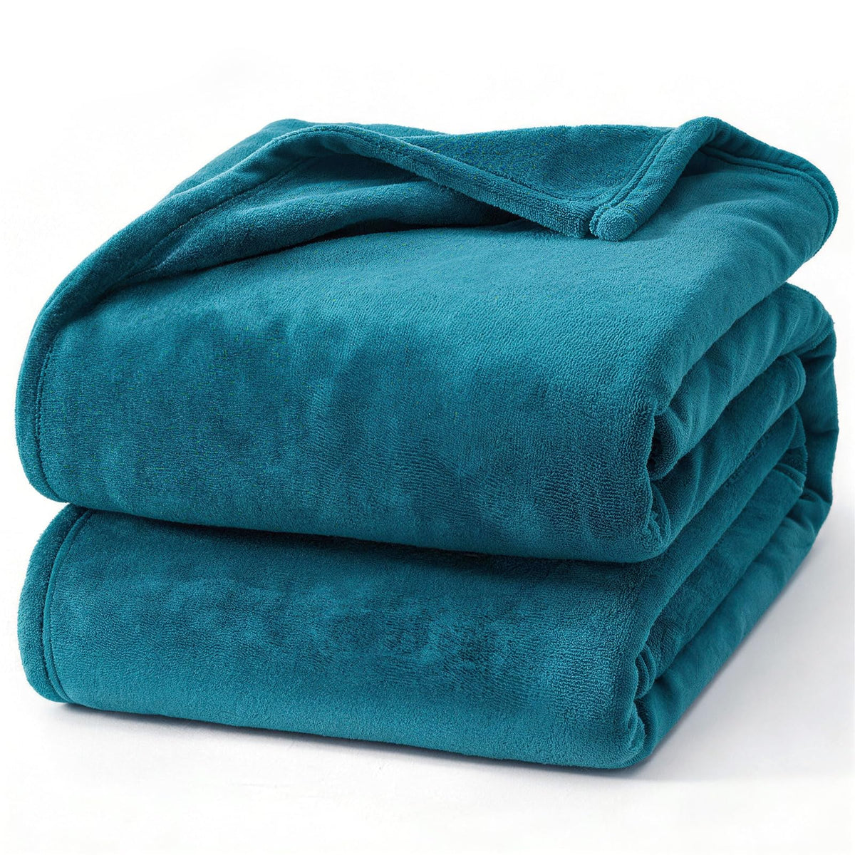 Hansleep Twin Grey Fleece Blanket, Soft Flannel Bed Blanket