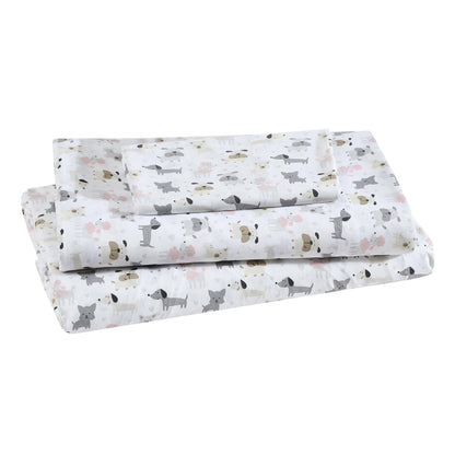 Printed Soft Microfiber Full 4-Piece Sheet Set, Zara Leopard