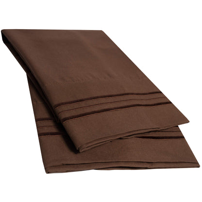 King Size Flat Sheet Only - Ultra Soft & Breathable Brushed Microfiber Top Sheet Only for King Size Beds, Denim Blue