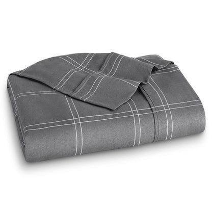 Bare Home Flat Top Sheet 1800 Ultra-Soft (Twin/Twin XL, White)