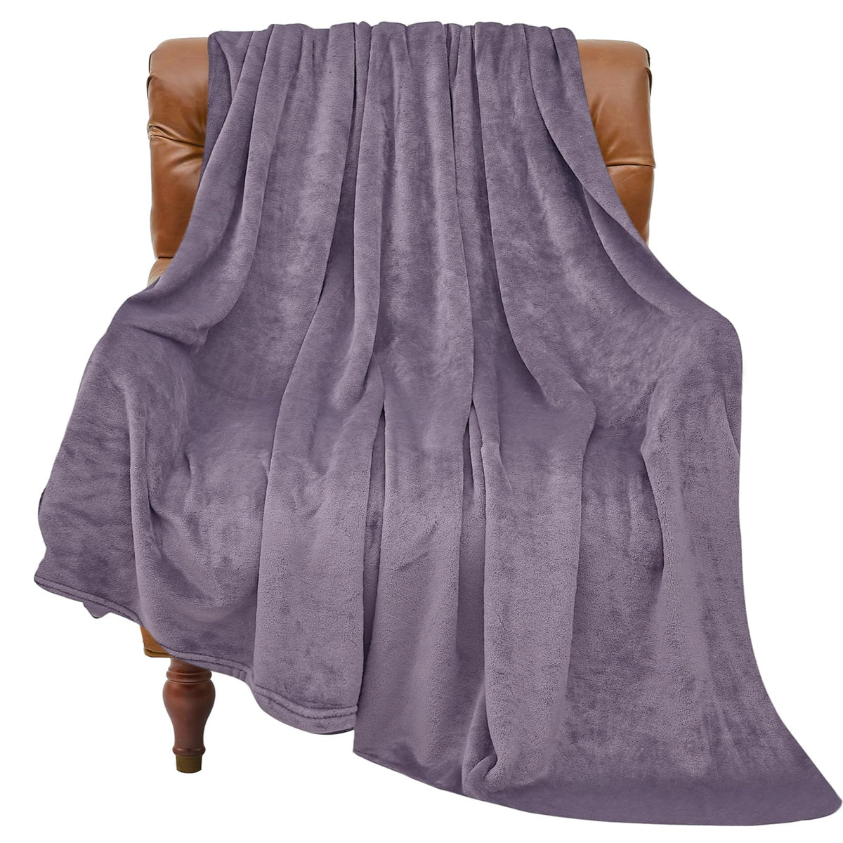 BEDELITE Fleece Blanket Soft Plush Throw for Couch Black 50"x60"