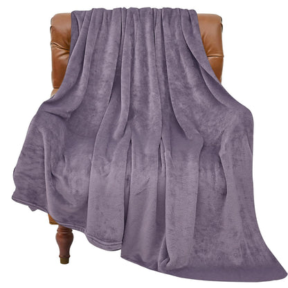 BEDELITE Fleece Blanket Soft Plush Throw for Couch Black 50"x60"