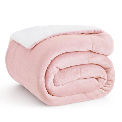 Bedsure GentleSoft Sherpa Fleece Throw Blanket for Couch, Non-Heated, Thick & Warm Cozy Comfort Blanket for Winter Fall, Soft Fuzzy Plush Throw Gifts for Women and Men, Grey, 50x60 Inches