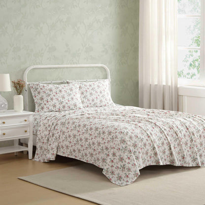 Laura Ashley - Queen Sheet Set with Fitted Sheet & Pillowcases