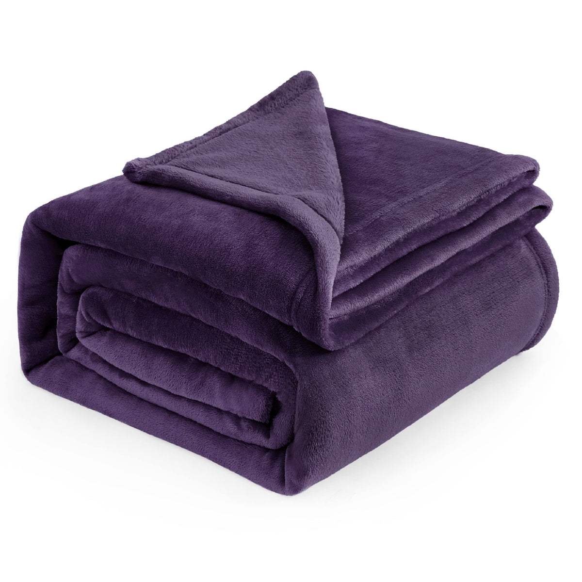 Bedsure Soft Cozy Warm Fleece Bed Blanket Queen Size Navy 90"x90"