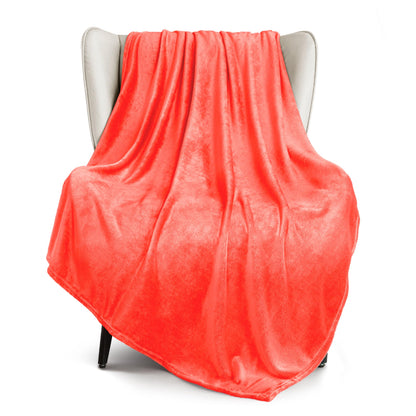 Exclusivo Mezcla Soft Large Fleece Throw Blanket for Couch, Forest Green