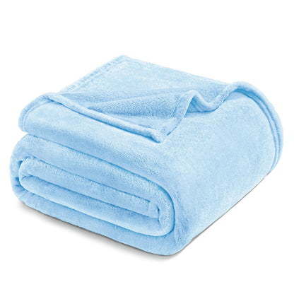 Exclusivo Mezcla Soft Large Fleece Throw Blanket for Couch, Forest Green