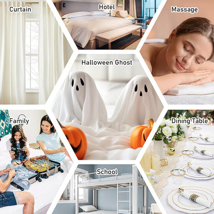 10 Pack White Flat Sheets Only Twin Size,Soft Microfiber Bedding Sheet