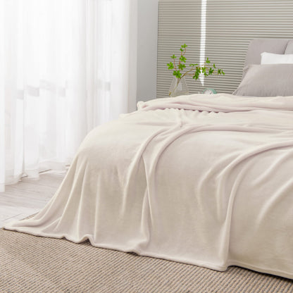 BEDELITE Fleece Blanket Soft Plush Throw for Couch Black 50"x60"