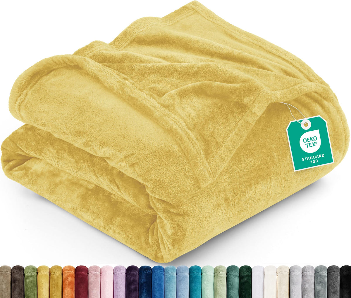 Utopia Bedding Ultra Soft Fleece Bed Blanket Twin Size Grey (60x80 Inches)