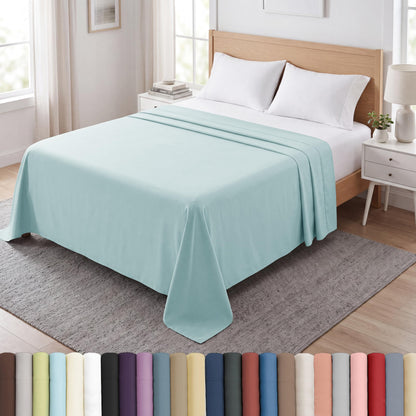 XL Oversized King Flat Sheet Only 132x110 California King Flat Sheet White